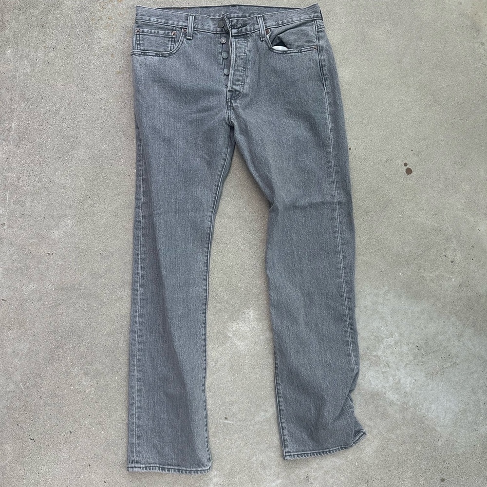 Classic Gray Men's Jeans - Levi’s 501 31 X 32 Original Stretch NWT